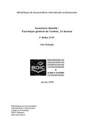 pré-inventaire L - Bibliothèque de Documentation Internationale ...