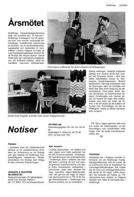 1985-1 - Snättringe fastighetsägareförening