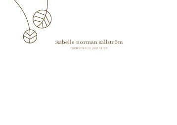 isabelle norman sällström - Isa Form