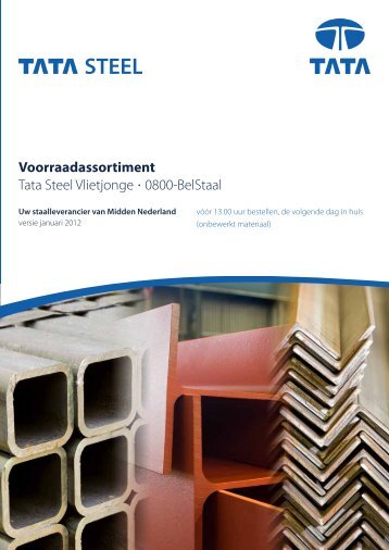 Voorraad programma Tata Steel Vlietjonge januari 2012V2