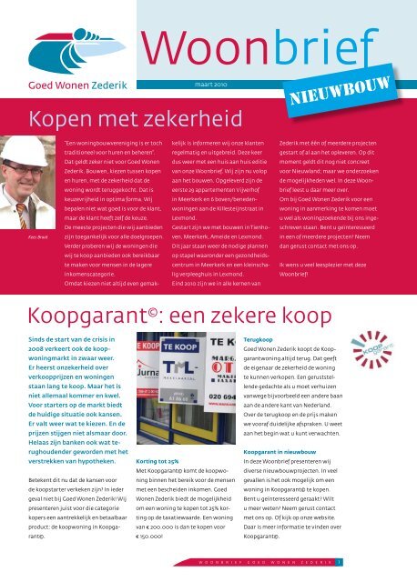 Woonbrief maart 2010 - Goed Wonen Zederik