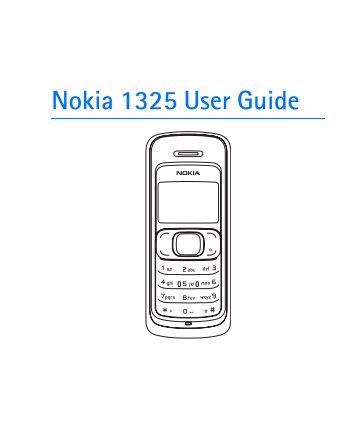 Nokia 1325 User Guide