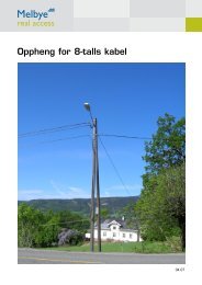 Oppheng for 8-talls kabel - Melbye