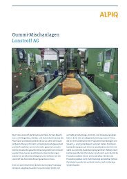 Gummi-Mischanlagen Lonstroff AG - Alpiq InTec