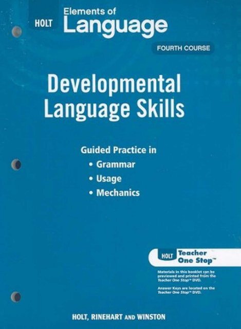 Developmental Language Skills