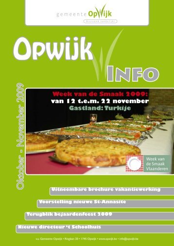 Infoblad oktober 2009 - Opwijk