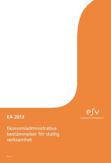 EA-boken 2013 - Ekonomistyrningsverket