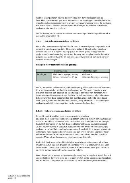 het volledige parkeerbeleidsplan raadplegen - Gemeentelijk ...