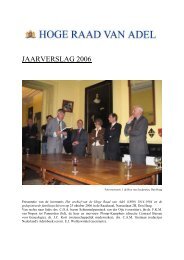 Jaarverslag 2006 - Hoge Raad van Adel