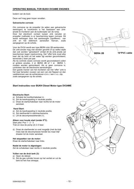 INSTRUCTIEBOEK BUKH MARINE DIESEL MOTOR ... - CLOUDS.NL