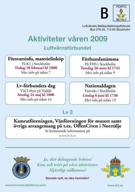 Vårt luftvärn nr 1-2/2009 - Lv-förbundet