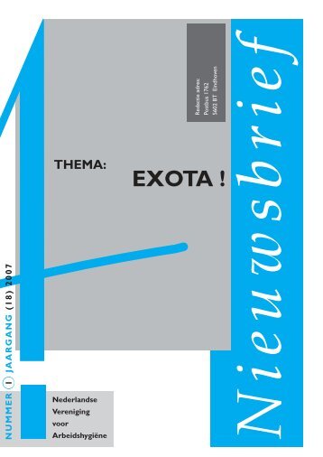 Nieuwsbrief 2007/01: EXOTA - Nederlandse Vereniging voor ...