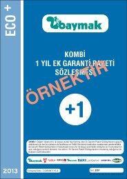 1 Yıl Kombi Ek Garanti Paketi Sözleşmesi (5-10 Yaş).pdf - Baymak