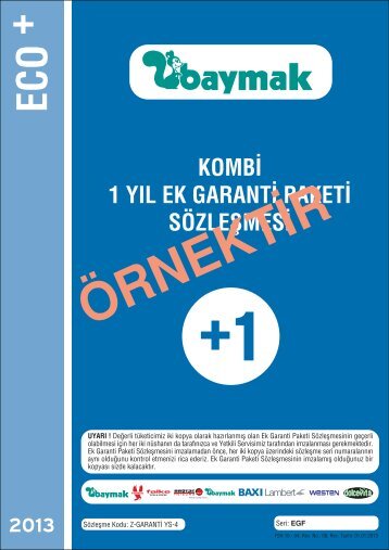 1 Yıl Kombi Ek Garanti Paketi Sözleşmesi (5-10 Yaş).pdf - Baymak