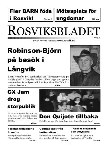 ROSVIKSBLADET - Rosvik - Rosvik.nu