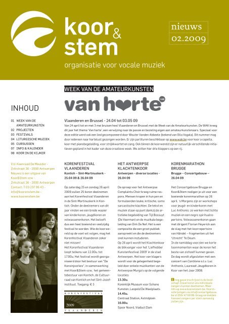 nieuws 02.2009 - Koor & Stem