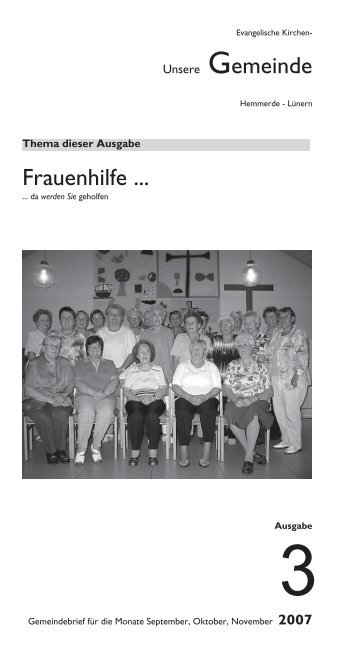 3/07 - Evangelische Kirchengemeinde Hemmerde-Lünern