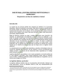 legitima defensa institucional u homicidio?