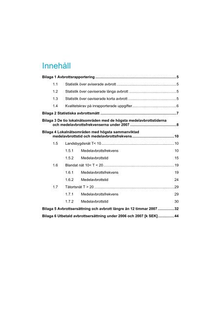 Lagesrapport for leveranssakerthet i elnaten eir200903