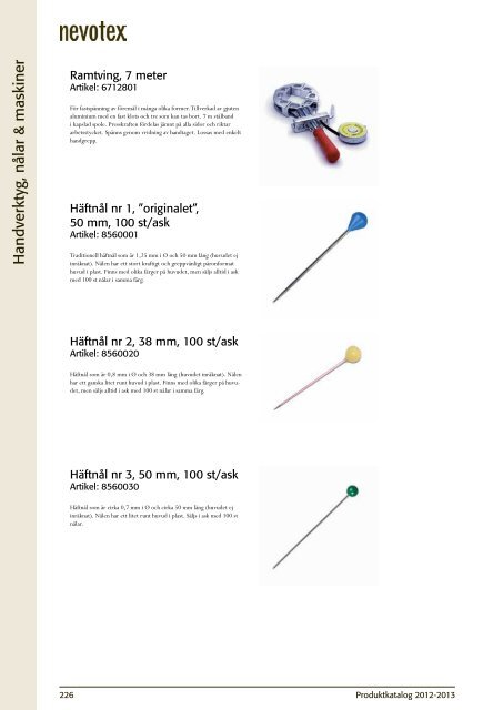 Produktkatalog 2012-2013 - Olemann