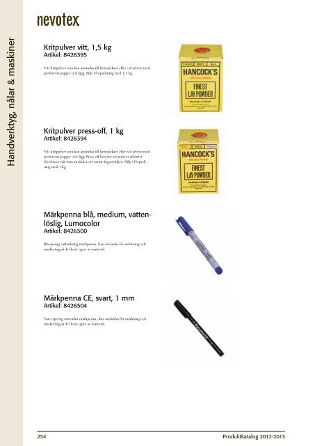 Produktkatalog 2012-2013 - Olemann