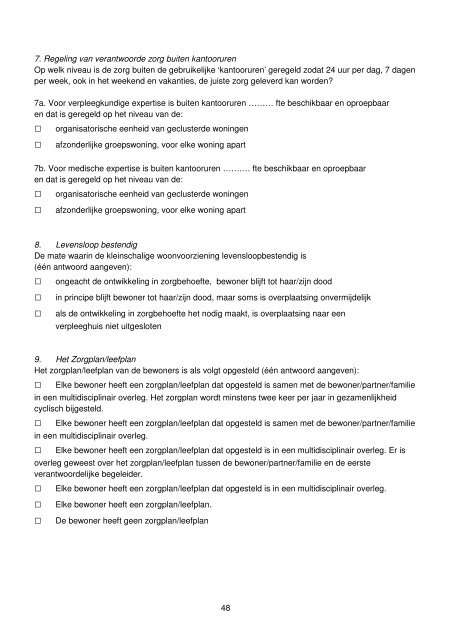 Operationalisering van varianten van kleinschalig verblijf voor ...