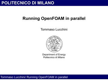 Running OpenFOAM in parallel