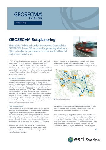 GEOSECMA Ruttplanering