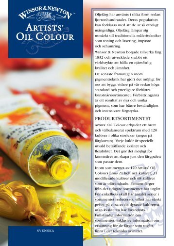 Artists' Oil Colour - Artistica