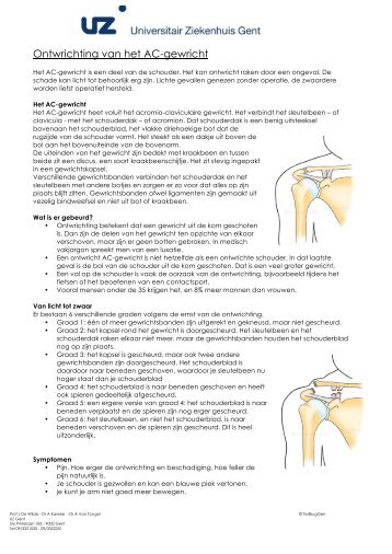 Ontwrichting van het AC-gewricht