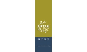 menu (pdf) - Sirtaki Grieks Restaurant