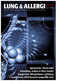 LUNG &ALLERGIFORUM - Svensk Lungmedicinsk Förening