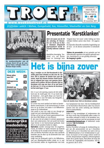 Het is bijna zover - Weekblad Troef