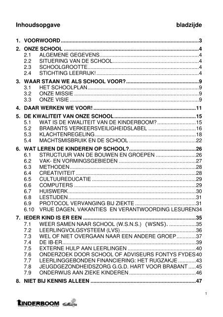 Schoolgids 2012-2013 - Basisschool de Kinderboom