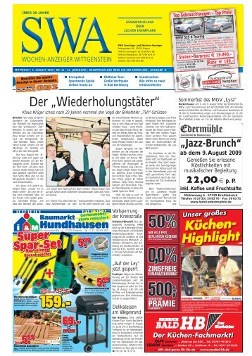 Ausgabe D, Wittgenstein (7.65 MB) - Siegerländer Wochen-Anzeiger