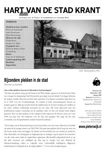 Editie september 2011 - Wijkvereniging Pieterswijk