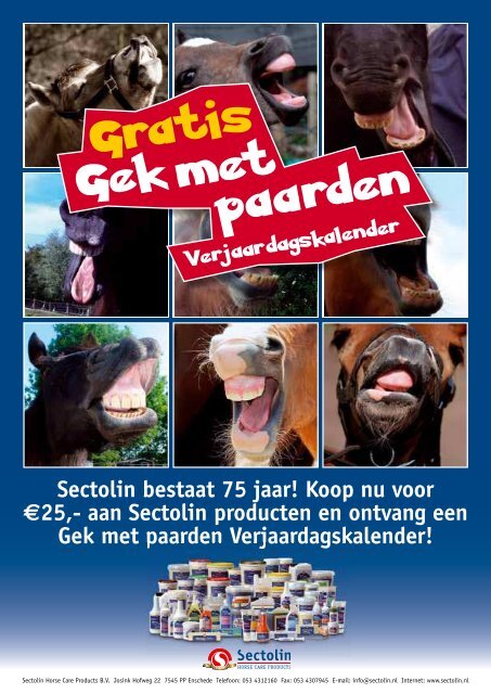 Download hier de Sectolin catalogus - Paard & bedrijf