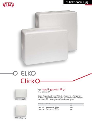 “Click” dosa IP55 - Elko