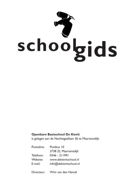 Schoolgids - OBS De Kievit