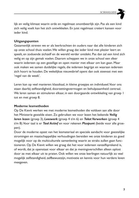 Schoolgids - OBS De Kievit