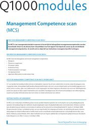 Management Competence scan (MCS) - Meurs HRM