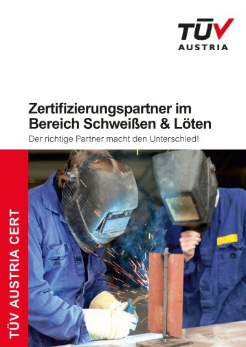 Zertifizierungspartner im Bereich Schweißen & Löten