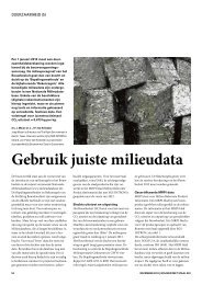 Artikel 'Duurzaamheid – Gebruik juiste milieudata' - Duurzaam in staal