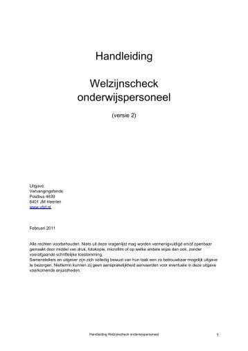 Handleiding Welzijnscheck onderwijspersoneel downloaden (PDF ...