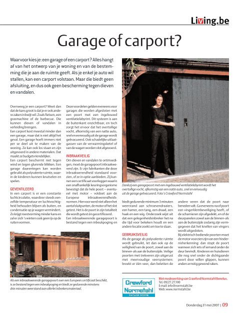 Garage of carport? - Crawford Normstahl