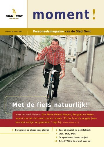 'Met de fiets natuurlijk!'