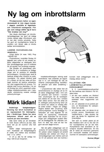 1984-1 - Snättringe fastighetsägareförening