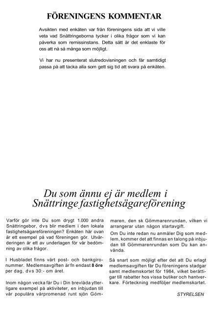 1984-1 - Snättringe fastighetsägareförening