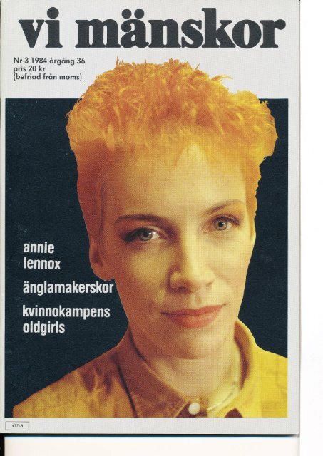 Nr 3 1984 örgång 36 pris 20 kr (befriod från moms) - Vi Mänskor