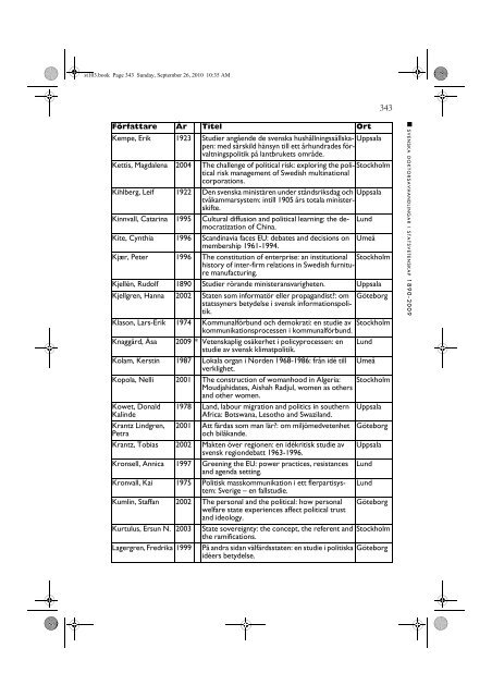 Helt nummer 2010/3 (PDF, 1866 kb) - Statsvetenskaplig tidskrift